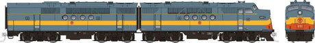 EMD FT A-B Set - Sound and DCC -- New York, Ontario & Western #808A, 808B (gray, orange, yellow)