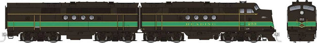 EMD FT A-B Set - Sound and DCC -- Reading #253A, 253B (black, green)
