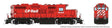 GP9u Low-Nose Rebuild - Standard DC -- Canadian Pacific #8228 (Action Red, white, black)