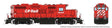 GP9u Low-Nose Rebuild - Standard DC -- Canadian Pacific #8235 (Action Red, white, black)