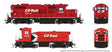 GP9u & SW Slug Set - Standard DC -- Canadian Pacific #1598, 1012 (System Scheme, red, white, black, Multimark Sl