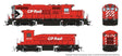 GP9u & SW Slug Set - Standard DC -- Canadian Pacific #1602, 1015 (Action Red, white, black, Multimark Logo)