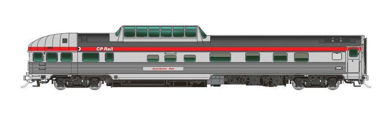 The Canadian 10-Car Passenger Set - Ready to Run -- Canadian Pacific Set 1 (stainless steel, Action Red)-1