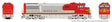GE U30CG with Steam Generator - Sound and DCC -- Santa Fe #402 (Warbonnet, silver, red, yellow)