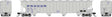 Procor 5820 Covered Hopper - Ready to Run -- Procor, Ltd. UNPX #122070 (gray, Blue Stencil Lettering)