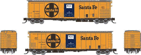 Class RR-56 Mechanical Reefer - Ready to Run -- Santa Fe SFRP (orange, blue, black, Billboard Santa Fe, Large Logo)
