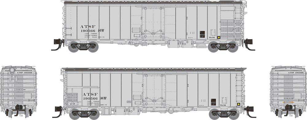Class RR-56 Mechanical Reefer - Ready to Run -- Santa Fe (MOW silver)