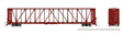 NSC 73' Centerbeam Flatcar 6-Pack - Ready to Run -- Northwestern Oklahoma NOKL (Boxcar Red)