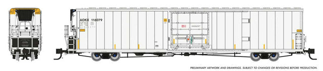 Greenbrier 7780 Cubic Foot Reefer - Ready to Run -- AOKX Random from Set #1 (white, yellow)