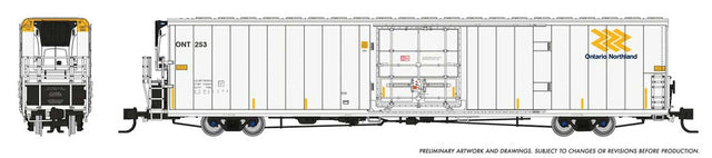 Greenbrier 7780 Cubic Foot Reefer - Ready to Run -- Ontario Northland Random from Set #1 (white, yellow, blue)