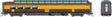SP 3/4 Dome Lounge Fluted Sides - Ready to Run -- Southern Pacific #3603 (UP Streamliner, Armour Yellow, gray, red)