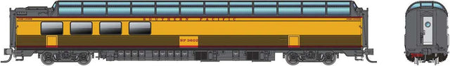 SP 3/4 Dome Lounge Fluted Sides - Ready to Run -- Southern Pacific #3603 (UP Streamliner, Armour Yellow, gray, red)