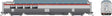 SP 3/4 Dome Lounge Fluted Sides - Ready to Run -- Southern Pacific #3603 (silver, red)