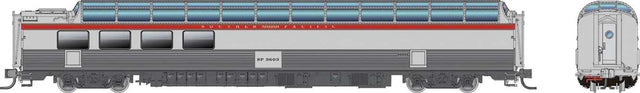 SP 3/4 Dome Lounge Fluted Sides - Ready to Run -- Southern Pacific #3603 (silver, red)