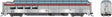 SP 3/4 Dome Lounge Smooth Sides - Ready to Run -- Southern Pacific #3604 (silver, red)