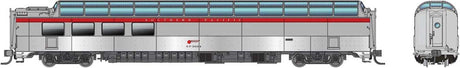 SP 3/4 Dome Lounge Smooth Sides - Ready to Run -- Southern Pacific #3604 (silver, red)