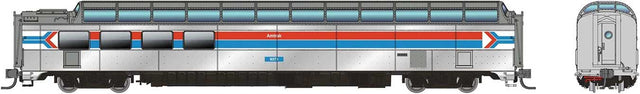 SP 3/4 Dome Lounge Smooth Sides - Ready to Run -- Amtrak #9373 (Phase 1, silver, red, blue, white)