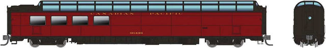 SP 3/4 Dome Lounge Smooth Sides - Ready to Run -- Canadian Pacific #3605 Selkirk (maroon, black)