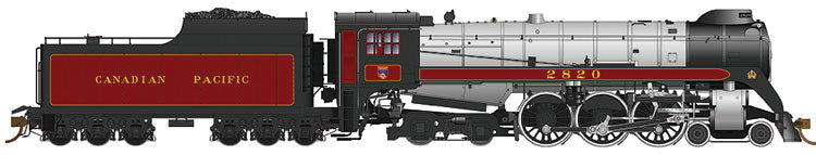 CP Class H1c 4-6-4 Royal Hudson w/Coal Tender - Sound & DCC -- Canadian Pacific #2820 (maroon, gray, black)