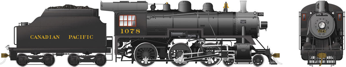 Class D10k 4-6-0 - LokSound and DCC -- Canadian Pacific 1078 (black, graphite)