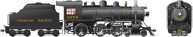 Class D10k 4-6-0 - LokSound and DCC -- Canadian Pacific 1078 (black, graphite)