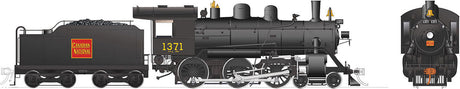 Class H-6-g 4-6-0 with Wood Cab - Standard DC -- Canadian National 1371 (black, red, Straight Wafer Logo)