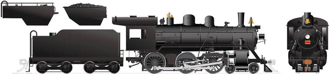 Class H-6-g 4-6-0 with Wood Cab - Standard DC -- Painted, Unlettered with Wood Cab