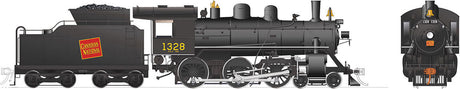 Class H-6-d 4-6-0 with Wood Cab - LokSound and DCC -- Canadian National 1328 (black, red, Tilted Wafer Logo)