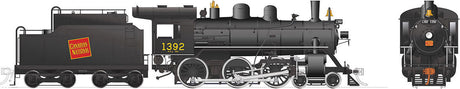 Class H-6-g 4-6-0 with Steel Cab - LokSound and DCC -- Canadian National 1392 (black, red, Tilted Wafer Logo)