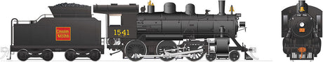Class H-6-g 4-6-0 with Wood Cab - LokSound and DCC -- Canadian National 1541 (black, red, Straight Wafer Logo)