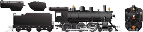 Class H-6-g 4-6-0 with Wood Cab - LokSound and DCC -- Painted, Unlettered with Wood Cab