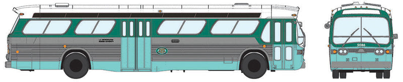 1959-1986 GM New Look/Fishbowl Bus - Standard - Assembled -- Los Angeles (LAMTA) #5423 (silver, green, white)