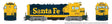 Santa Fe CF7 w/Square Cab - Standard DC -- Santa Fe #2465 (Warbonnet, blue, yellow)