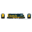 Santa Fe CF7 w/Round Cab - Standard DC -- Santa Fe #2630 (Pinstripe, blue, yellow)