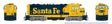 Santa Fe CF7 w/Round Cab - Standard DC -- Santa Fe #2500 (Warbonnet, blue, yellow)