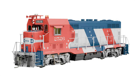 Santa Fe CF7 w/Square Cab - Standard DC -- Santa Fe #2526 (Bicentennial Scheme, red, white, blue)