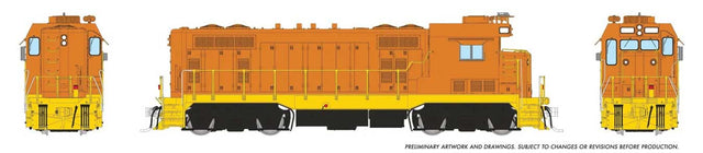 Santa Fe CF7 w/Square Cab - Standard DC -- Painted, Unlettered (orange, yellow)