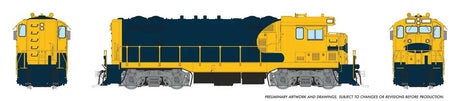 Santa Fe CF7 w/Round Cab - Standard DC -- Painted, Unlettered (Warbonnet, blue, yellow)