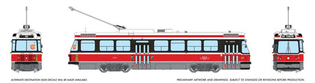 Canadian Light Rail Vehicle CLRV - Standard DC -- Toronto Transit Commission TTC #4034 (Late, red, white)