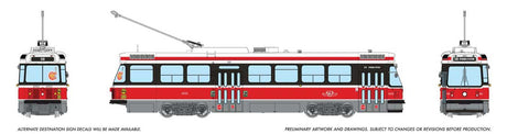Canadian Light Rail Vehicle CLRV - Sound and DCC -- Toronto Transit Commission TTC #4003 (Late, red, white)