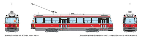 Canadian Light Rail Vehicle CLRV - Sound and DCC -- Toronto Transit Commission TTC #4039 (Late, red, white)
