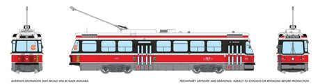 Canadian Light Rail Vehicle CLRV - Sound and DCC -- Toronto Transit Commission TTC #4068 (Late, red, white)
