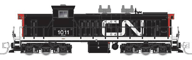 GMD-1 1000 Series 6-Axle Version w/LokSound & DCC -- Canadian National #1059 (black Cab, red, Large Noodle Logo)