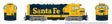 Santa Fe CF7 w/Round Cab - Sound and DCC -- Santa Fe #2538 (Warbonnet, blue, yellow)