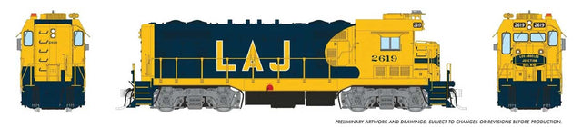 Santa Fe CF7 w/Square Cab - Sound and DCC -- Los Angeles Junction #2619 (blue, yellow, large LAJ)