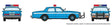 1980-1985 Chevrolet Impala Sedan - Assembled -- Police (blue, white)