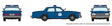 1980-1985 Chevrolet Impala Sedan - Assembled -- Amtrak Police (blue)