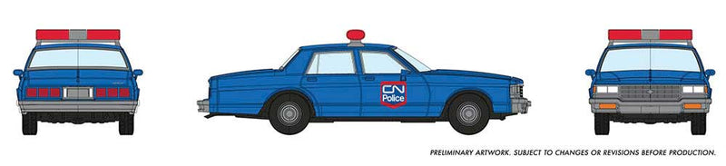 1980-1985 Chevrolet Impala Sedan - Assembled -- Canadian National Police (blue)