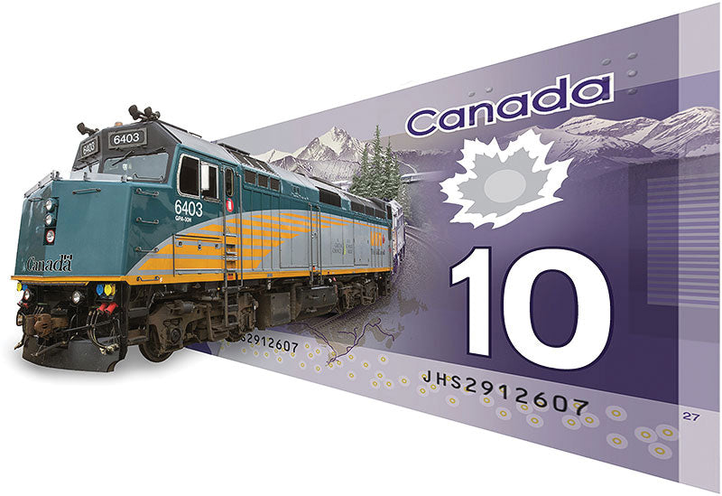 Via Rebuilt F40PH-2D w/Sound & DCC -- Via Rail Canada #6403 ($10 Bill Renaissance Scheme; gray, green; Canada on N