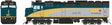 Via Rebuilt F40PH-2D - Sound and DCC -- VIA Rail Canada #6431 (Renaissance, gray, green, yellow)